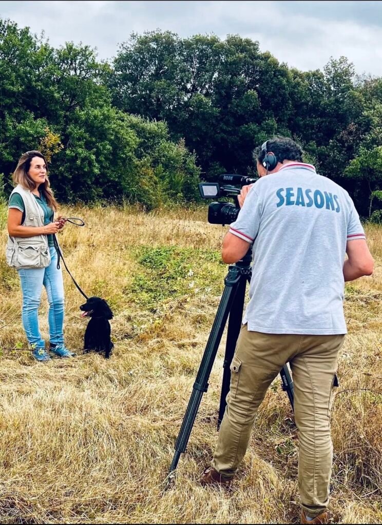 Sonia en reportage pour la chaine Seasons